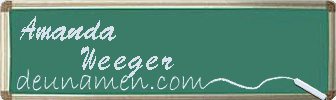Amanda Weeger Visitenkarte